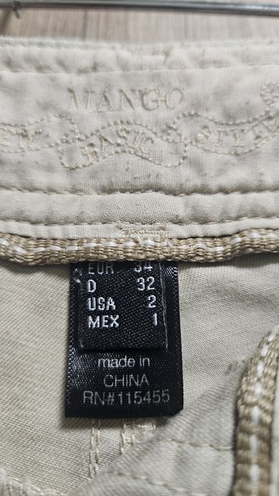 Дамски къси панталони MANGO Basic Карго стил | Размер EUR 34 (XS)