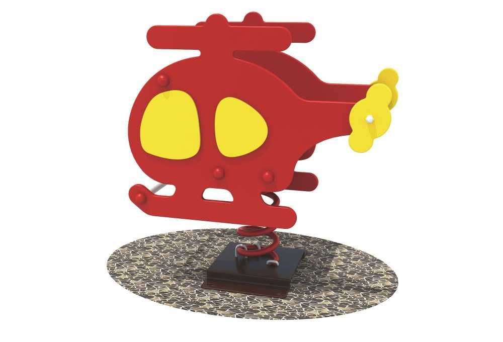 качалка на пружине вертолет