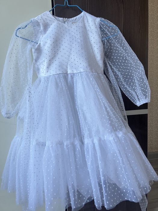 Детское белое платья