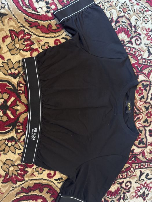 Черный женский топ