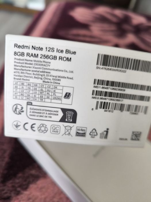 Xiaomi Redmi Note 12s, 8GB RAM, 256 GB ROM