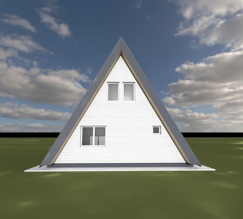 Cabane de lemn afriem de tip A