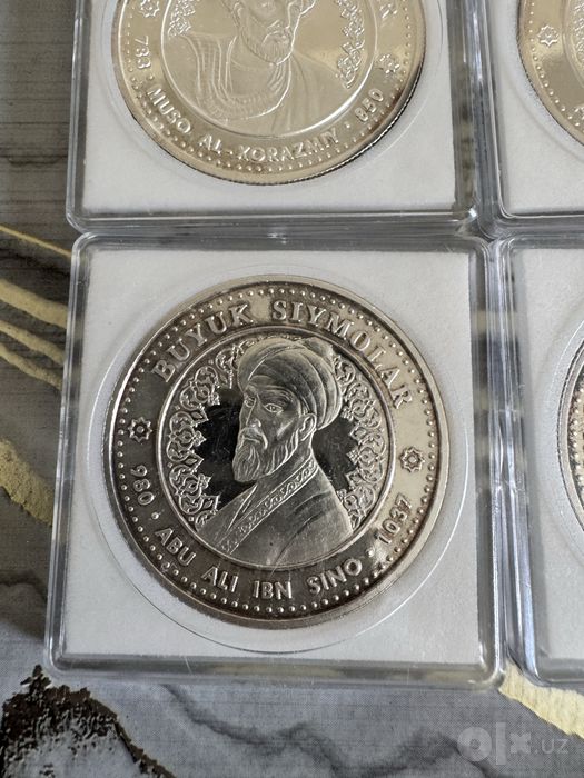 Серебриный монеты Узбекистана 31.1 г 999 проба серебро kumush tanga