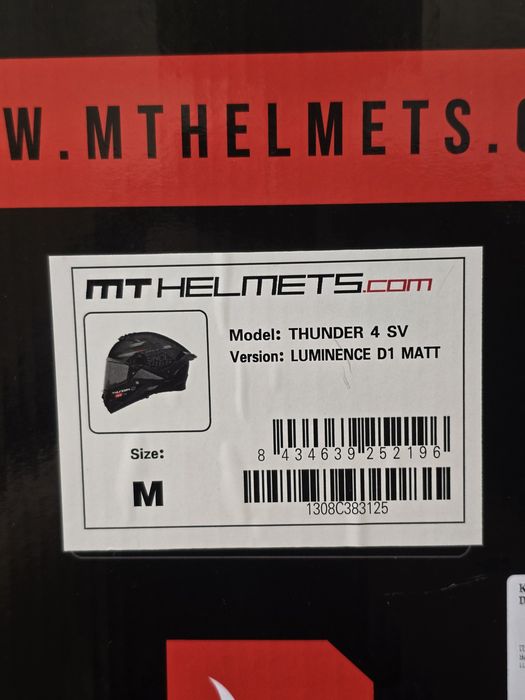 Каска MT Helmets Thunder 4 SV Luminence D1 Matt