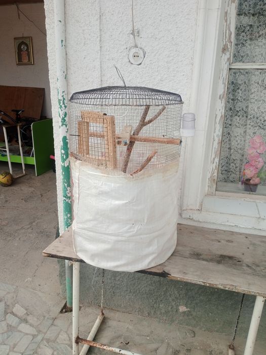 Срочно клетка самодельный для 4 птиц