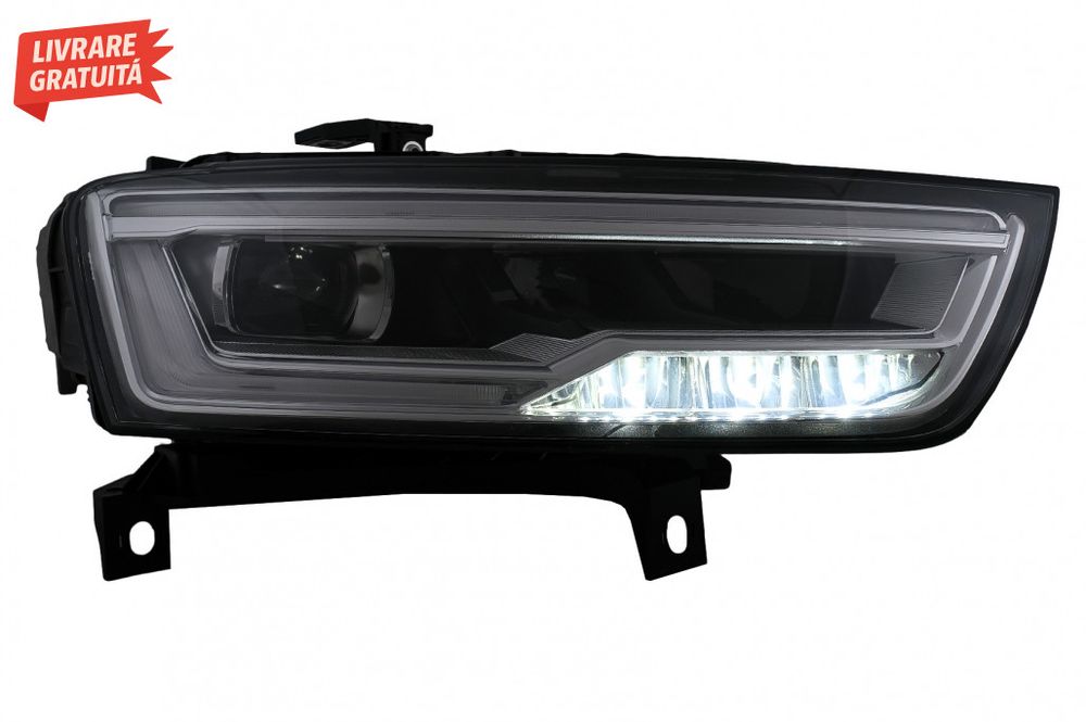 Faruri Full LED Audi Q3 8U Facelift (2014-2017) Conversie de la Xenon