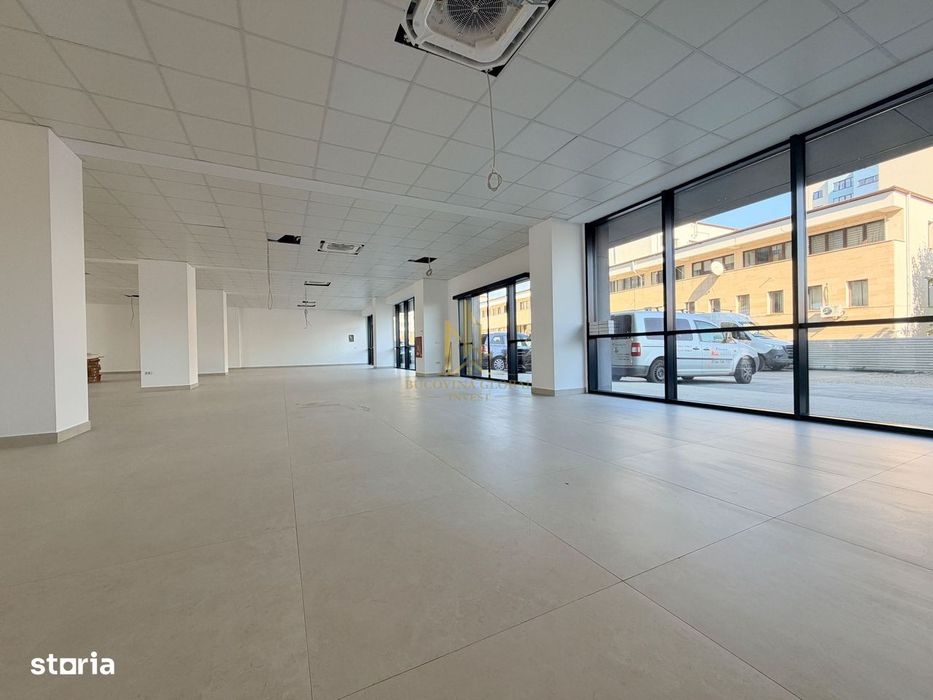 Spațiu comercial nou, 493.4 mp, vitrină 20 m, Suceava, zona Obcini