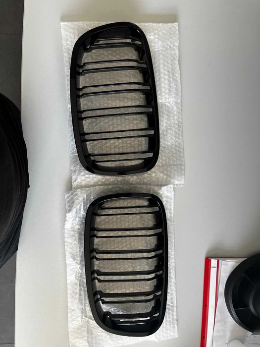 Grile Duble M Radiator Negru Lucios Bmw Seria 1  F20 F21 NFL 2011-2015