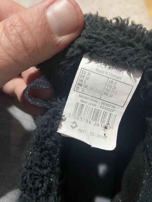 Ghete iarna zapada Decathlon-Quechua pt copii marimea 38