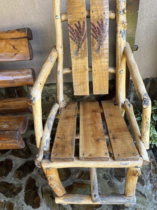 Mobilier terasa lemn masiv