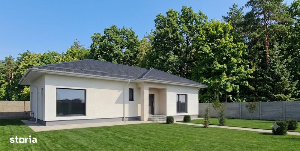 Casa Domnesti-Teghes, 4 Camere, placa beton,400mp teren, finisata