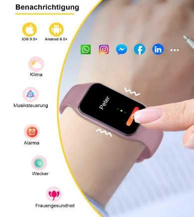 Смарт часовник IOWODO, монитор на здраве, фитнес тракер