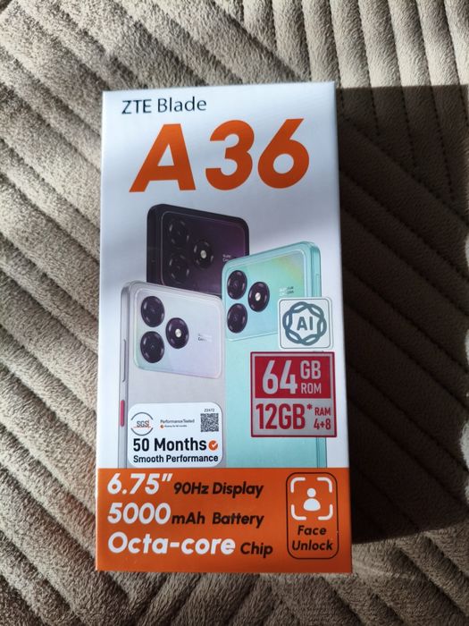 Продам телефон новый ZTE A36