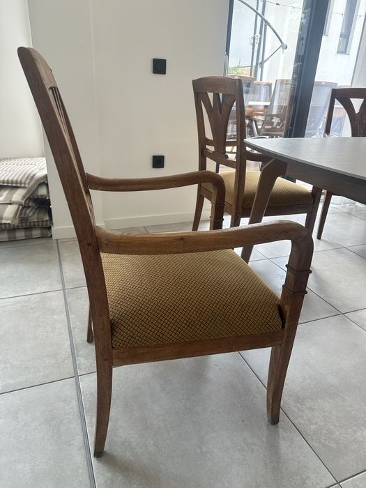 Комплект 6 броя масивни столове