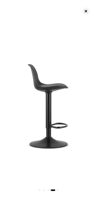 Set 4 Scaune de bucatarie/bar picior negru reglabil