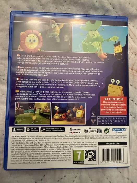 Игра Spongebob Squarepants Cosmic Shake ps5