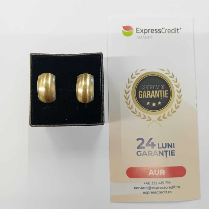 Cercei aur 14k 3.14g (ag49 Esplanada b.6638) * 2 ani garantie