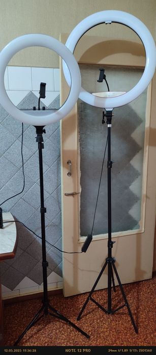 Штативы держатели микрофона кольцевые лампы