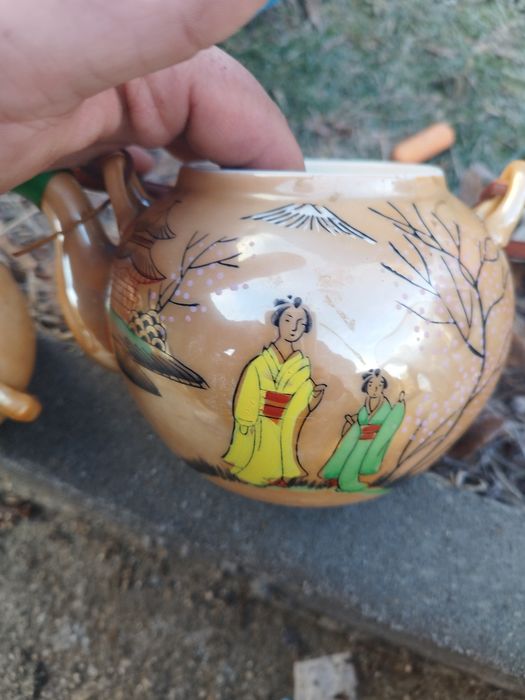 Чайник, захарница Япония