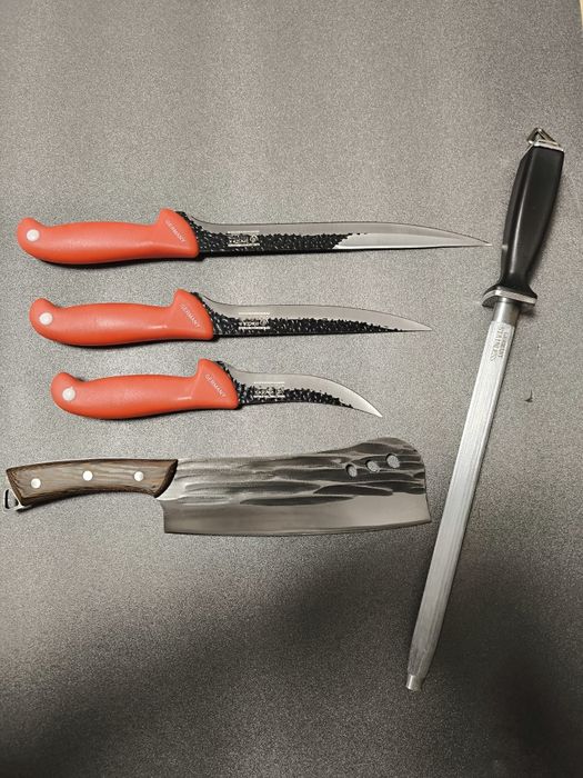 SET Cutite Macelarie 5 piese Germany RED