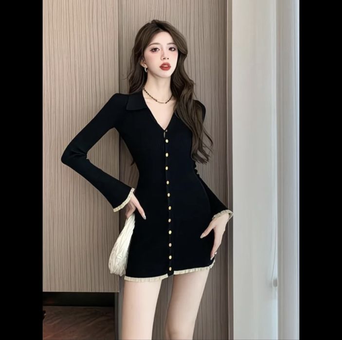 Продам черное мини платье