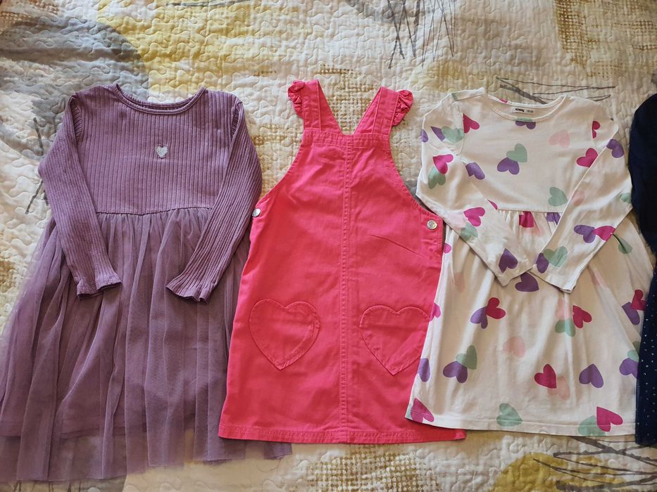 Есенно зимни блузи и клинове за момиченце, размер 116-122