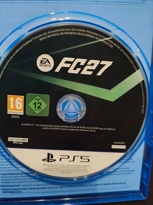 Fifa 27  nou , predare personala Hunedoara, 190 tratabil.  Cine e interesat scrieți pe WhatsApp 0770554118