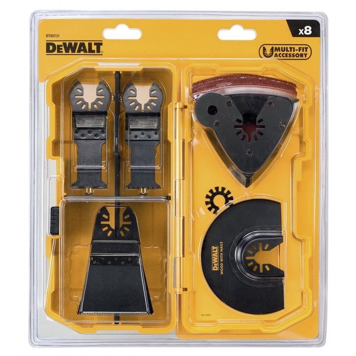 Комплект ножове за многофункционален инструмент DeWALT DT20731, 8 бр