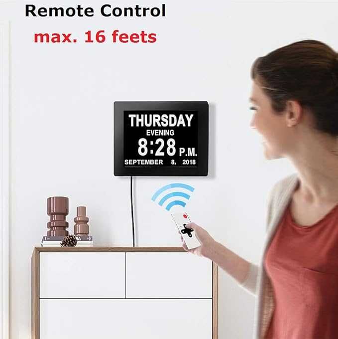 Vefaii 8" дигитален часовник YfY-S811 с дистанционно управление