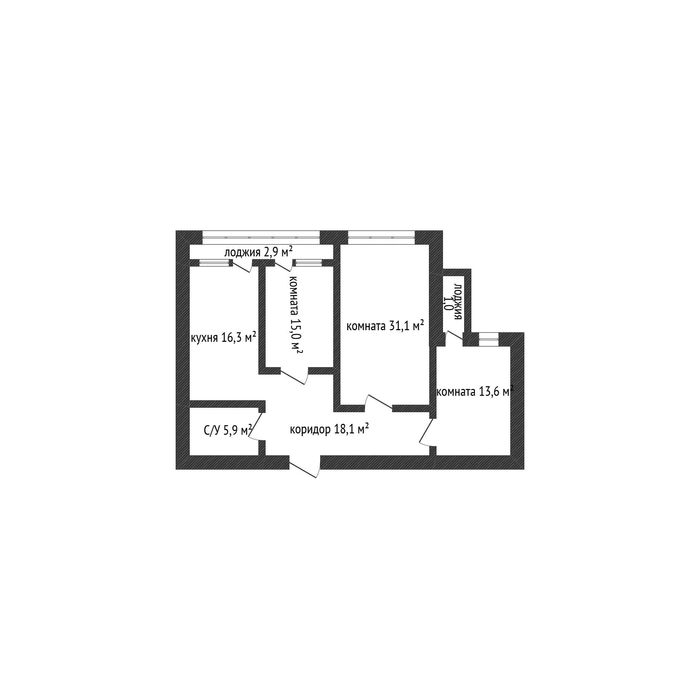 ЖК Емшан 3 ка 104 м2