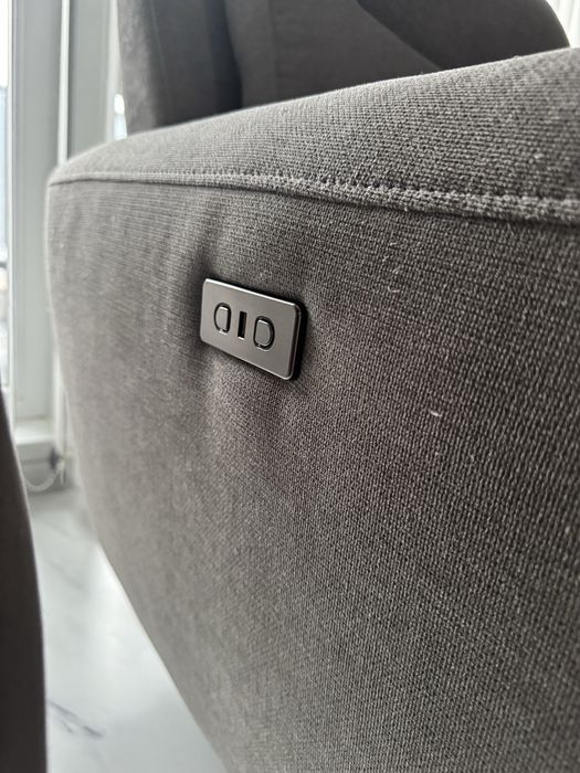 Фотьойл с електрически механизъм сив