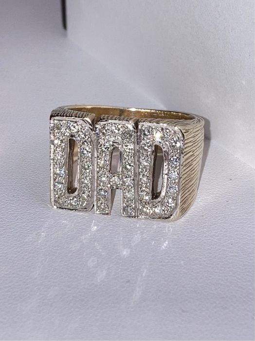 Inel ghiul DAD aur cu diamante 1.20ct