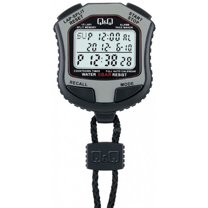 Професионален Хронометър Q&Q HS45J.Дигитални Хронометри за Спортисти.Функция Темпо 100 Времена Таймер Пасер.За Спорт измерване на Технологични Процеси