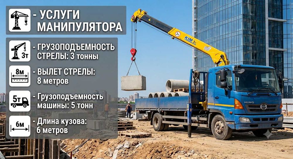Услуги манипулятора в Караганде