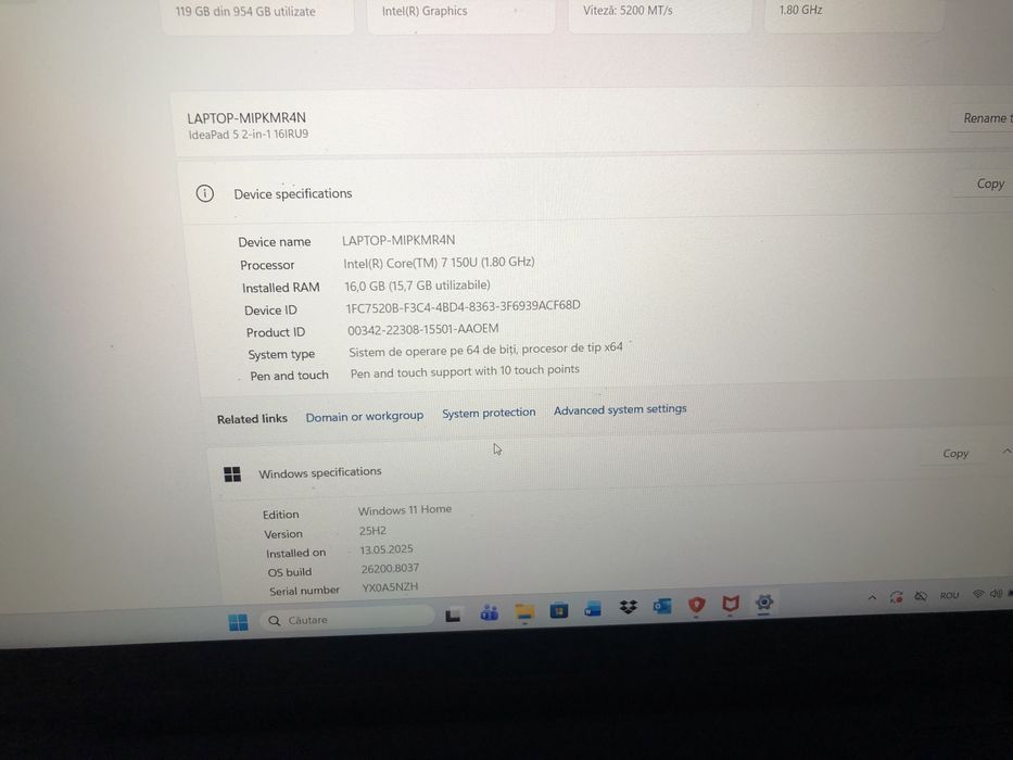 Lenovo IdeaPad 5 2-in-1 16IRU9 – Intel Core 7, 16 GB RAM, SSD 1 TB, Touchscreen 16