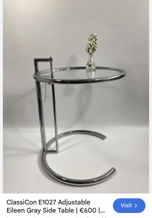 Masa retro design sticla bauhaus