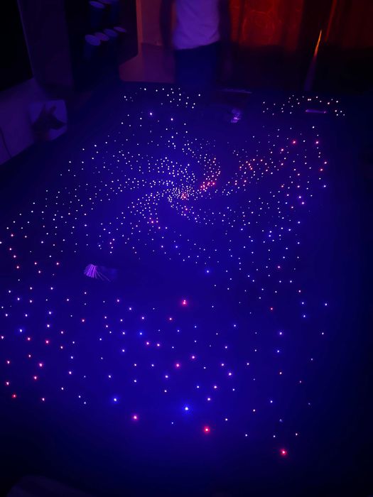 Kit fibră optică plafon înstelat RGB aplicație Android IOS telecomandă