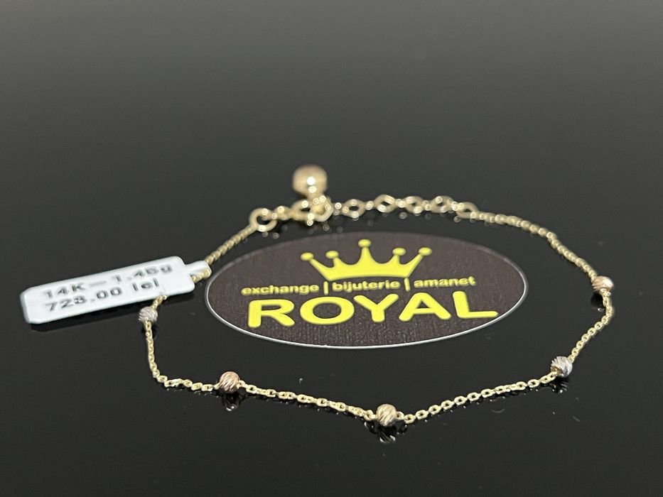 Bijuteria Royal CB : Bratara dama aur nou 14k 1,45gr