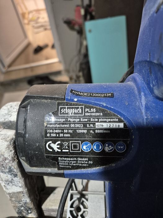 Потапящ ръчен циркуляр Scheppach