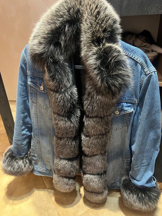 Дамска зимна дънкова парка