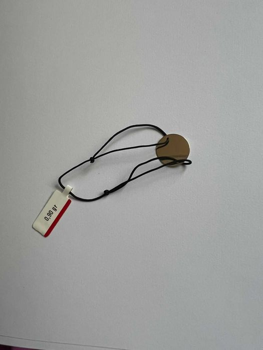 Bratara aur 14K cu banut pe snur pentru surori