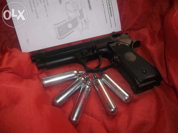 Pistol PUTERNIC+Bonus(1000Bile+5CapsuleCO2)NOU Airsoft MODIFICAT Pusca