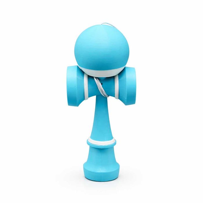 Kendama printata 3D, jucarie de indemanare si coordonare Albastru-Alb