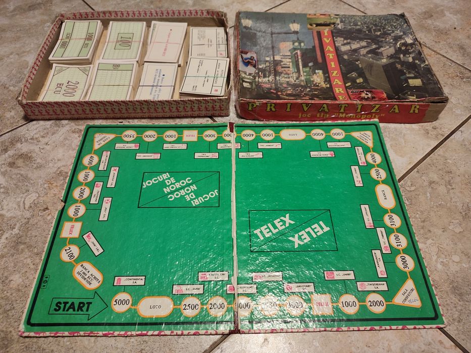 Joc vechi vintage PRIVATIZARE un MONOPOLY din anii '90
