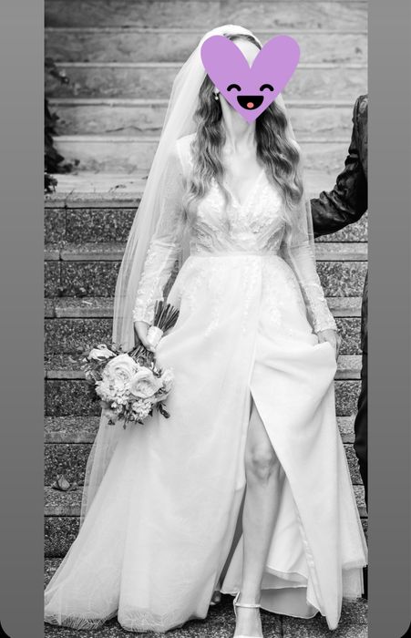Rochie mireasa, marimea S, inclus voal+coronita. Detalii in privat!