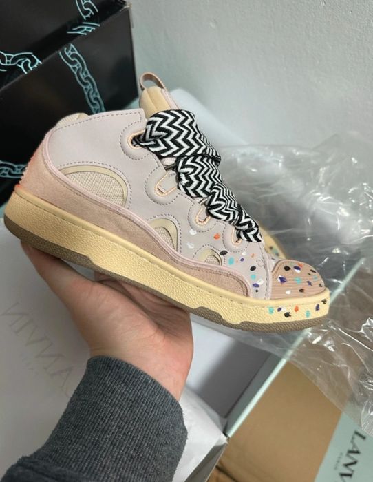 Lanvin curb sneakers