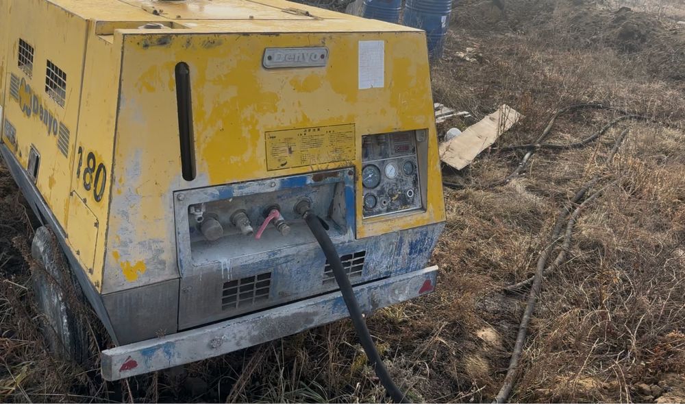 Продаю дизельный компрессор Denyo 180 б/у| На шасси