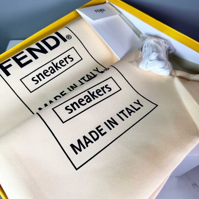 Fendi Match Low-Top Sneakers FF Monogram Tobacco Black