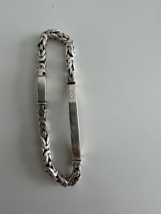 Brățară din argint pentru bărbați, model „Zale Bizantine” (20 cm, 22 g)