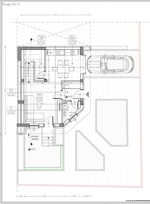 ДВУЕТАЖНА КЪЩА с двор и паркомясто в Карлово